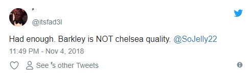 CĐV Chelsea tức giận với Barkley - Bóng Đá