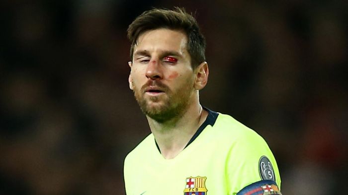 Ảnh Messi tỉnh bơ về Barca không 1 vết thương - Bóng Đá