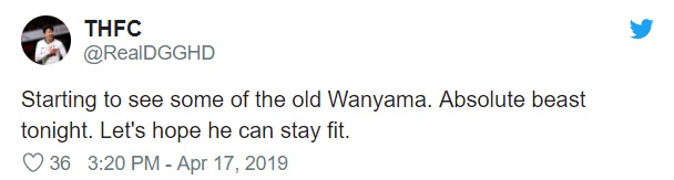 Fan Tottenham khen Wanyama  - Bóng Đá