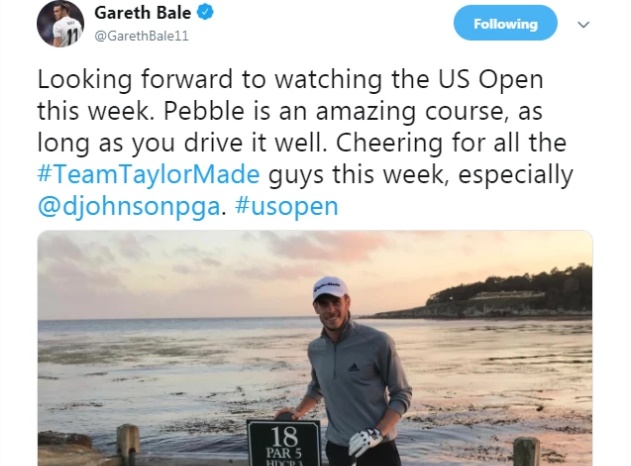 Gareth Bale trolled by fans as Real Madrid star posts picture of himself on golf course at same time  - Bóng Đá