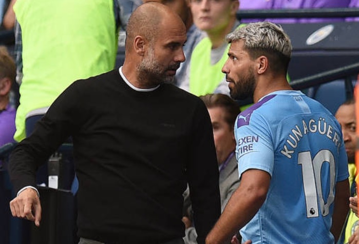 What Sergio Aguero did to Pep Guardiola after Gabriel Jesus winner was ruled out by VAR - Bóng Đá