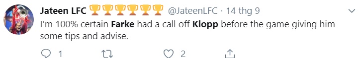Fans convinced Liverpool boss Jurgen Klopp played a part in Man City defeat - Bóng Đá