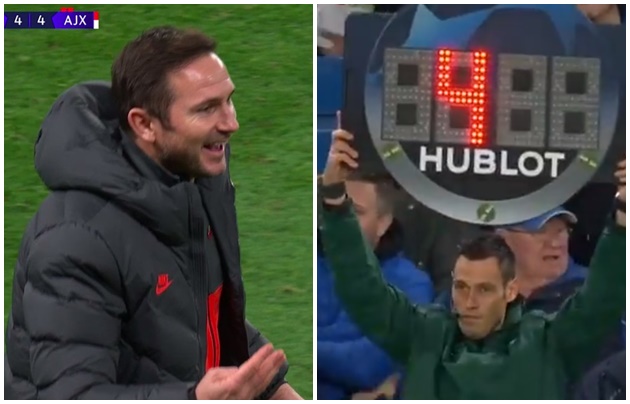 Frank Lampard baffled by added time decision during Chelsea's Champions League clash with Ajax - Bóng Đá