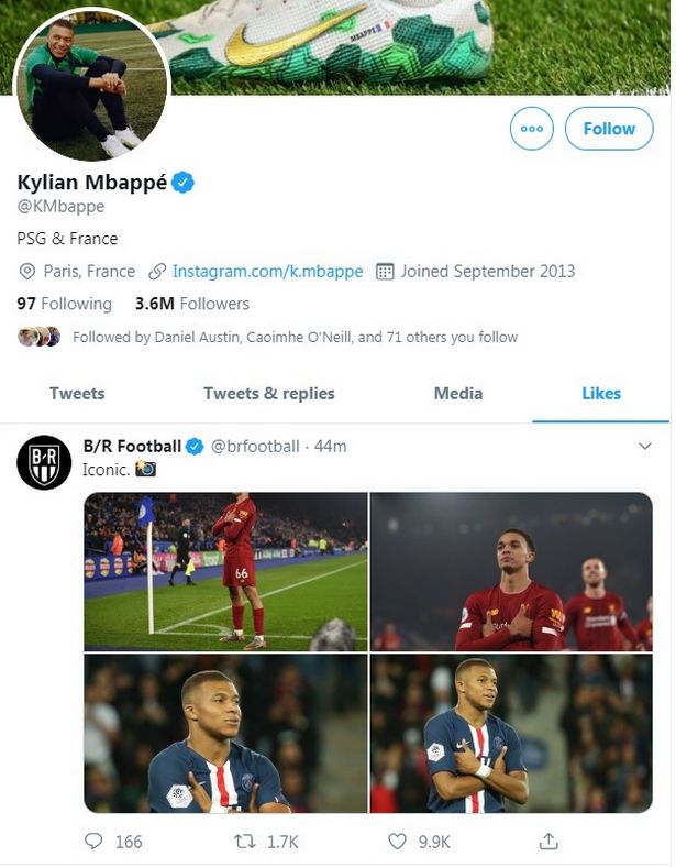 Kylian Mbappe responds to Trent Alexander-Arnold celebration after Liverpool goal against Leicester - Bóng Đá