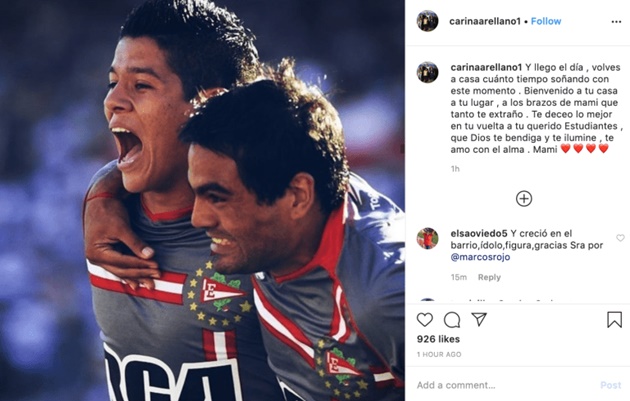 Marcos Rojo’s mother confirms her son’s return to Estudiantes - Bóng Đá