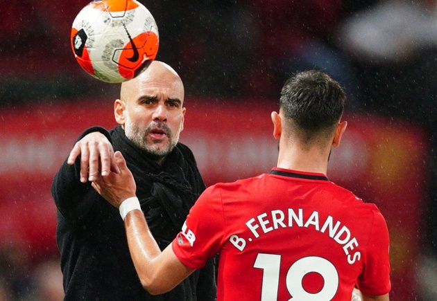 Bruno Fernandes on why he shushed Pep Guardiola in the Manchester derby - Bóng Đá