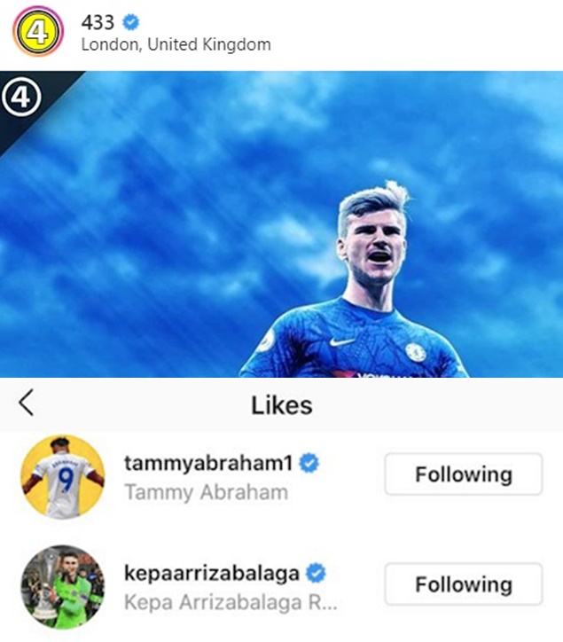 Tammy Abraham and Kepa Arrizabalaga react to rumours Chelsea have agreed deal for Timo Werner - Bóng Đá