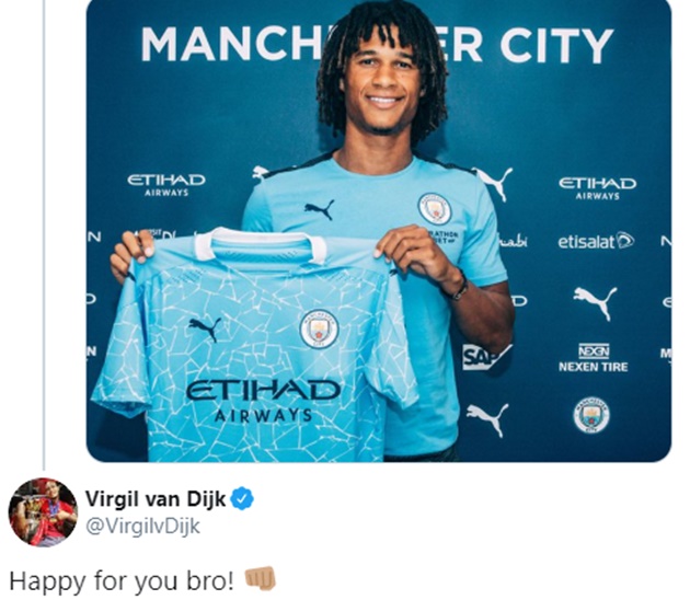 Liverpool star Virgil van Dijk reacts to Man City transfer - Bóng Đá