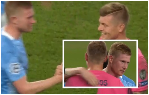 Man City fans notice what Toni Kroos did to Kevin De Bruyne after win vs Real Madrid - Bóng Đá