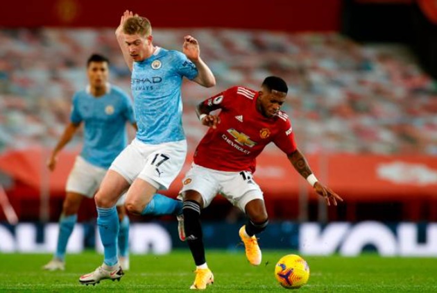 Manchester United’s Fred beats Man City's Kevin De Bruyne with brilliant skill - Bóng Đá