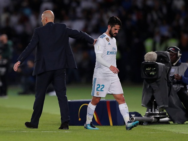 Isco given limited opportunities to impress, admits Zidane, as Real Madrid star's future hangs in balance - Bóng Đá