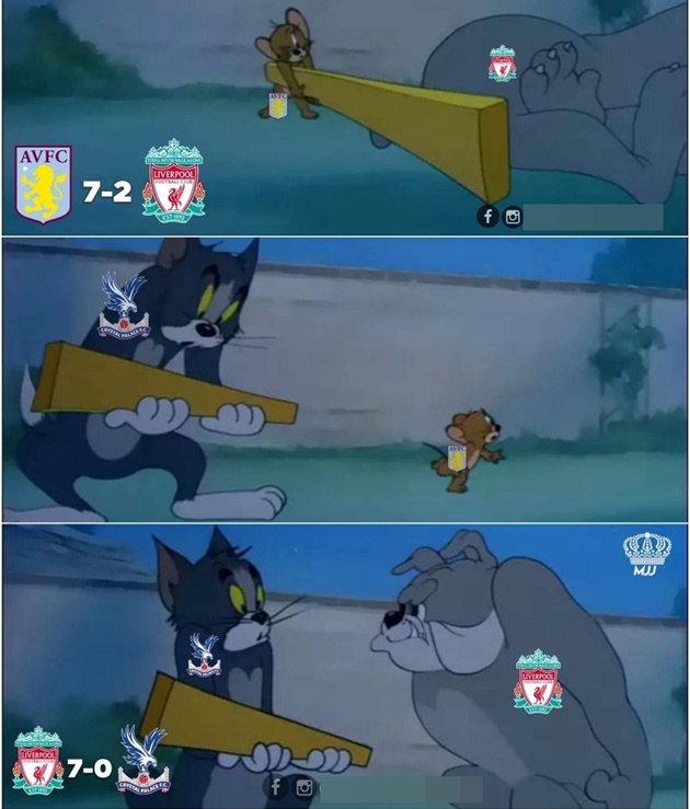The Eagles xui xẻo trở thành đối tượng bị nửa đỏ Merseyside lôi ra xả giận sau thất bại 2-7 trước Aston Villa hồi đầu mùa.