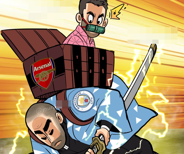 Cười té khói với loạt ảnh chế Man City đè bẹp Arsenal - Bóng Đá