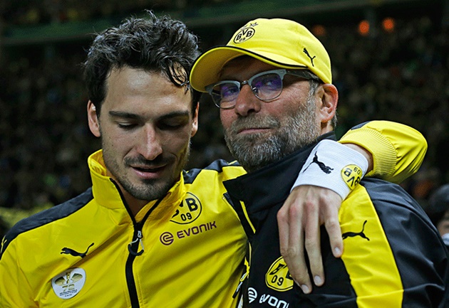 Hummels và Klopp.