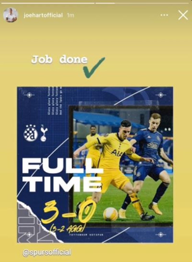 Joe Hart apologises for Instagram post after Spurs’ Europa League exit - Bóng Đá