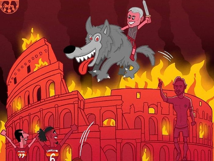 Cười té khói với loạt ảnh chế Mourinho làm HLV AS Roma - Bóng Đá