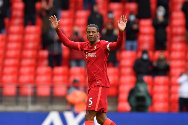 Wijnaldum chơi trận cuối cho Liverpool.