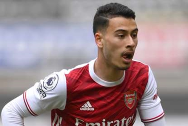 Martinelli trong màu áo Arsenal.
