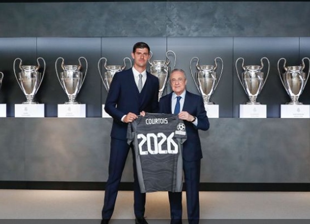 Thibaut Courtois extends his contract with Real Madrid until June 2026 - Bóng Đá