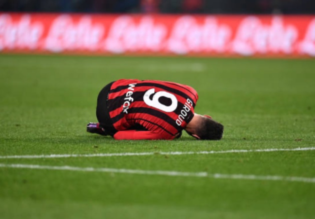 AC Milan thắng Napoli, Giroud chảy máu - Bóng Đá