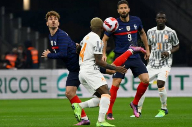 Ảnh Pháp 2-1 Bờ Biển Ngà, Pepe + Giroud ghi bàn - Bóng Đá