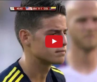 James Rodriguez chơi rất hay trong trận đấu với tuyển Mỹ