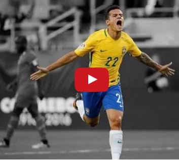 Philippe Coutinho chơi rất hay trong trận Brazil vs Haiti