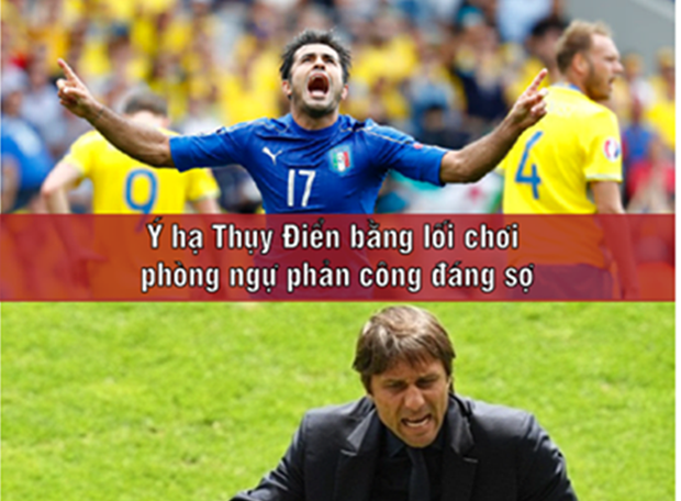 Ảnh chế: Conte xây xe buýt 3 tầng ở Chelsea; Muôn kiểu ‘vua phá lưới’ EURO 2016