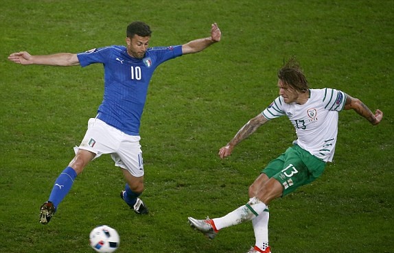 Ảnh bài viết TRỰC TIẾP Italia 0-1 Cộng Hòa Ireland: Brady ghi bàn (Hết giờ)