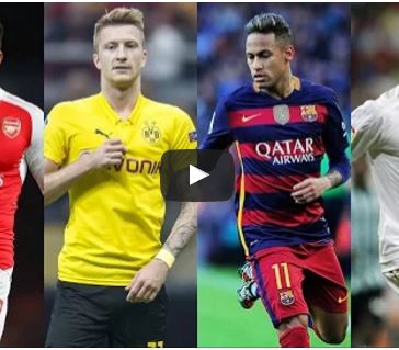 Top 5 tiền vệ cánh trái hay nhất năm 2016
