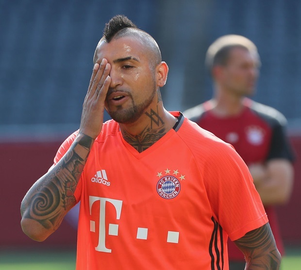 Vidal 'vã mồ hôi' với những bài tập của Ancelotti