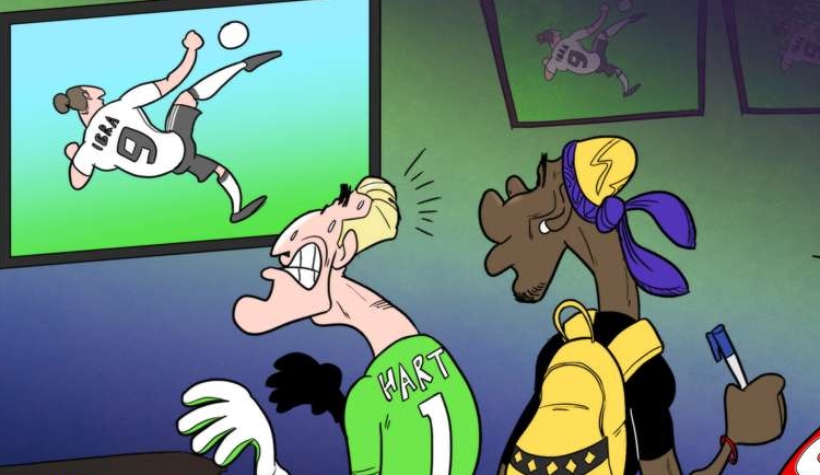Joe Hart lạnh sống lưng trước siêu phẩm của Ibrahimovic