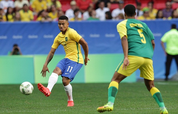 Gabriel Jesus lỡ cơ hội vàng giúp U23 Brazil giành chiến thắng