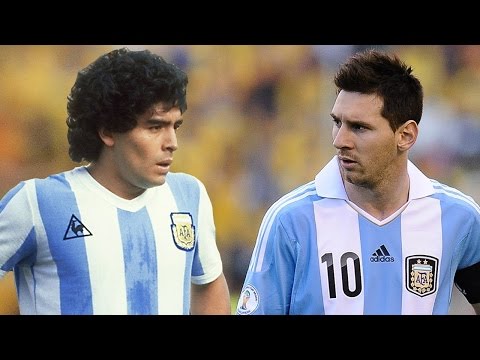 Ảnh bài viết Messi và Maradona đọ tài rê bóng
