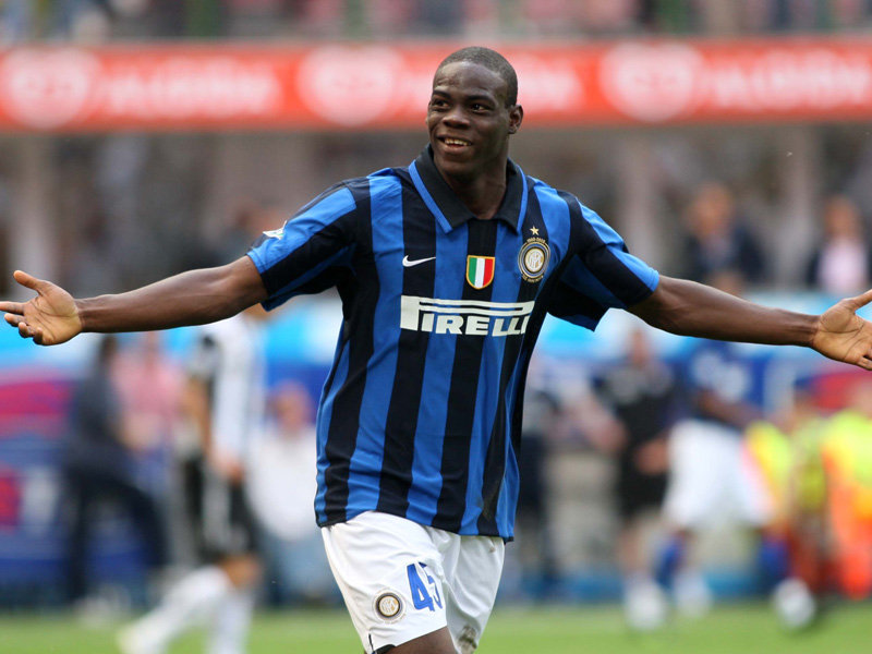Mario Balotelli khi còn khoác áo Inter Milan