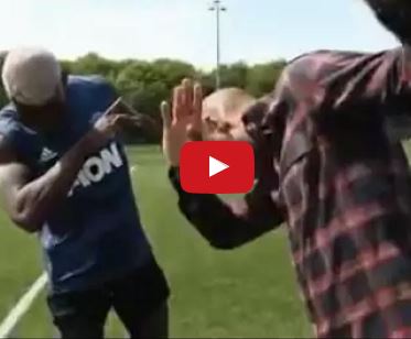 Paul Pogba dạy Thierry Henry cách ăn mừng bàn thắng