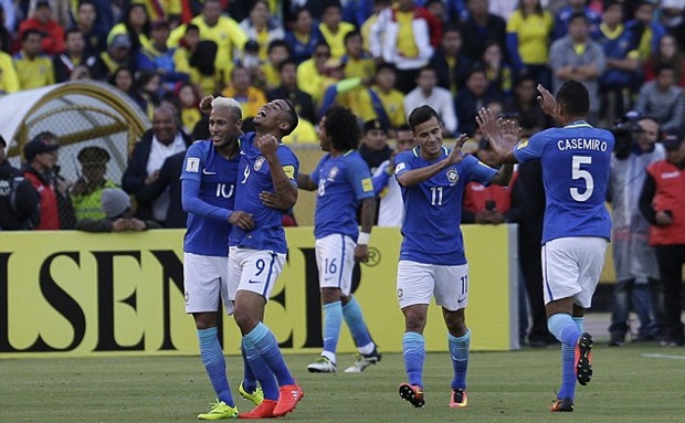 Vòng loại World Cup 2018: Brazil thắng đậm Ecuador nhờ cú đúp của Gabriel Jesus