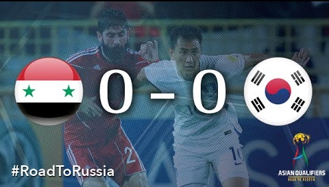 Syria 0-0 Hàn Quốc (Vòng loại thứ ba World Cup 2018)