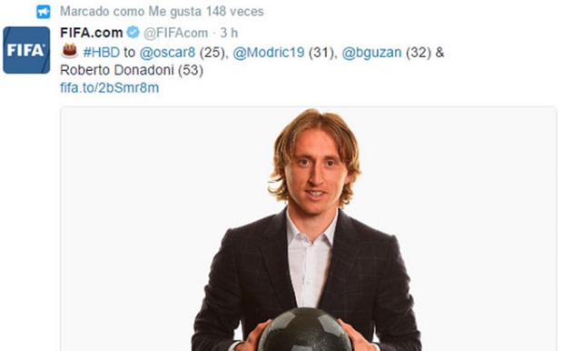 FIFA và Real Madrid khiến Modric 'ngả ngửa' trong ngày sinh nhật