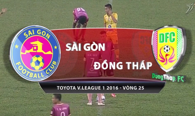 Sài Gòn FC 4-0 Đồng Tháp (Vòng 25 V-League 2016)