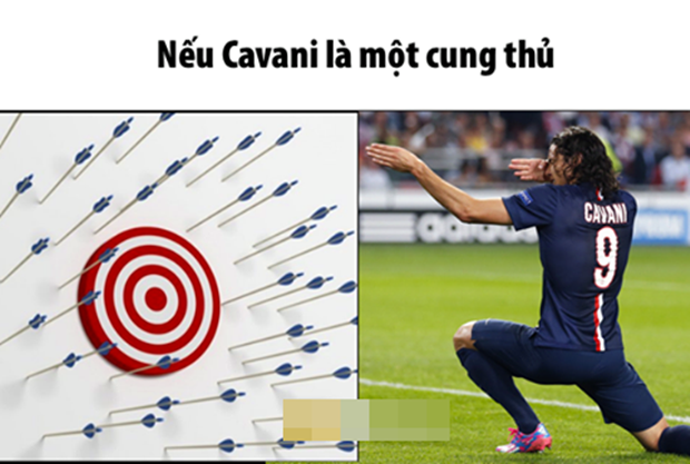 Ảnh chế: Bốc ba đấu võ mồm với huyền thoại Liver; Một khi Olivier Cavani đã ngắm