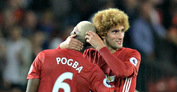 Pogba mất hút vì nhường đất cho Fellaini