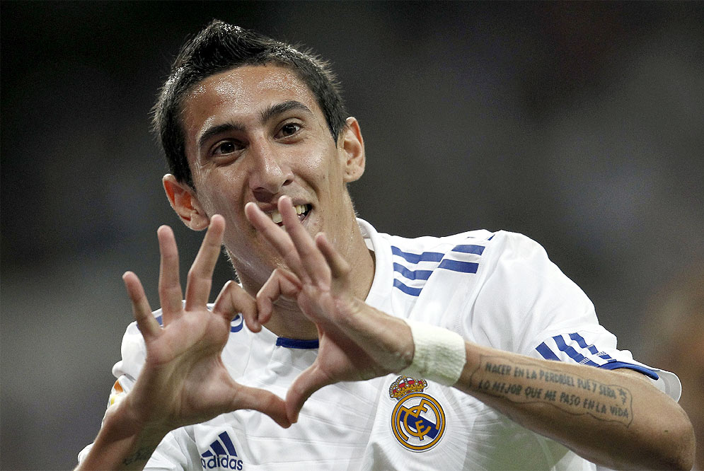 Ảnh bài viết Di Maria khi còn khoác áo Real Madrid