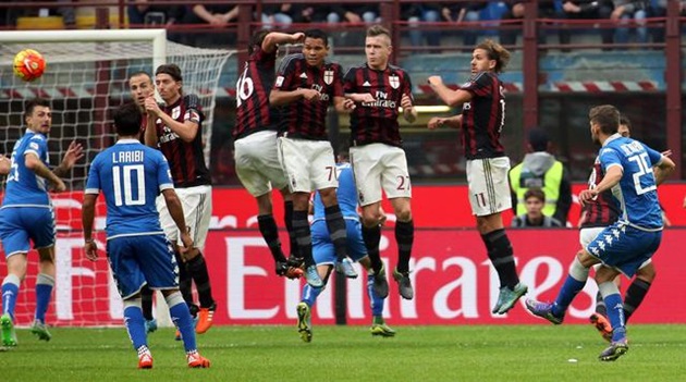 Công làm thủ phá, Milan may mắn lội ngược dòng Sassuolo