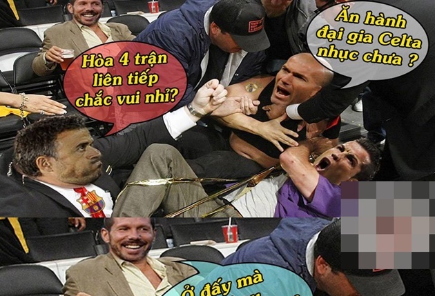 Ảnh chế: Simeone cười khảy nhìn Enrique “hỗn chiến” với Zizou; Lộ lý do Công Phượng quyết uốn xoăn cả quả đầu