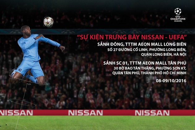Trải nghiệm mẫu Crossover cao cấp X-Trail trong sự kiện Nissan-UEFA