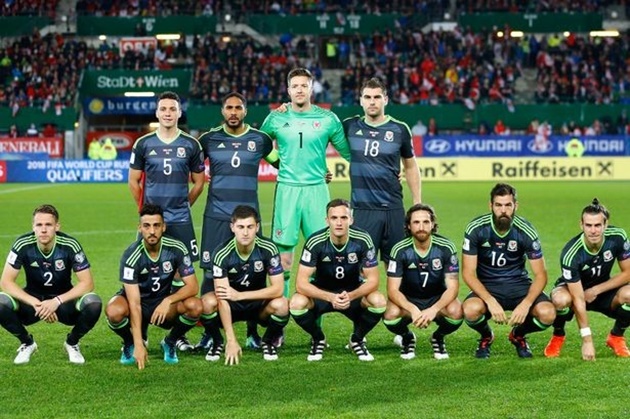 Phong cách chụp ảnh xấu hiếm thấy của tuyển xứ Wales