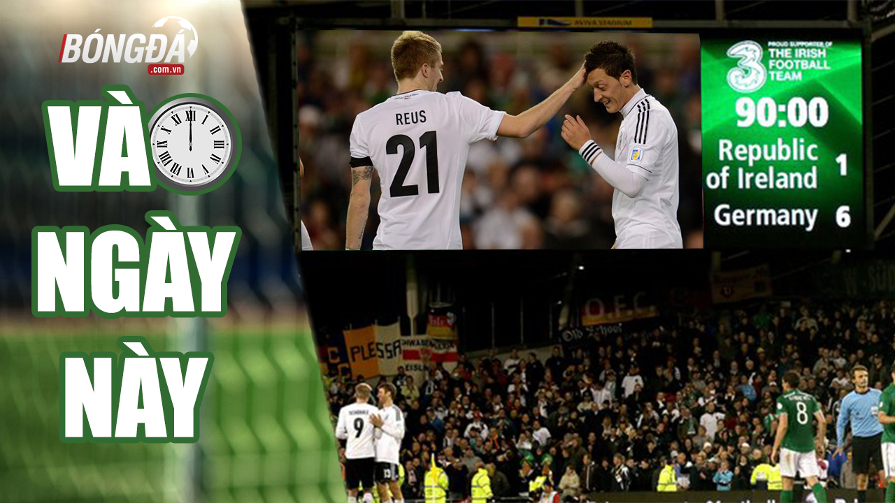 Ảnh bài viết Vào ngày này 12-10, Xe tăng Đức "nghiền nát" lịch sử bóng đá Ireland 