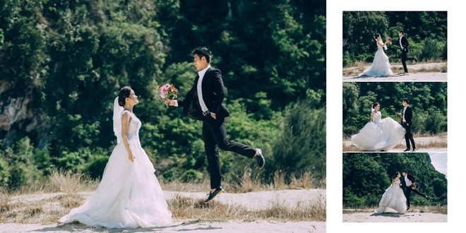 Ảnh cưới lãng mạn của cựu tiền vệ U23 Việt Nam và bạn gái