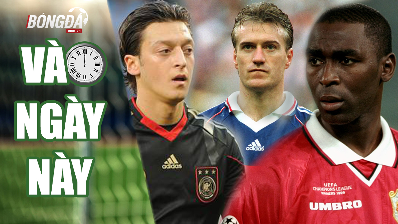 Vào ngày này 15-10, sinh nhật Andy Cole, Didier Deschamps, Mesut Özil